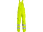 Reflexné nohavice NORWICH s náprsenkou Hi-Vis, žlté – Obrázok 2