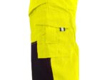 Reflexné nohavice NORWICH s náprsenkou Hi-Vis, žlté – Obrázok 3