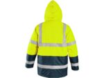 Zateplená reflexná bunda OXFORD Hi-Vis, žltá – Obrázok 2