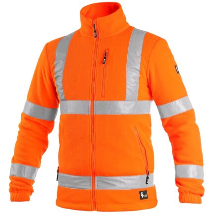Reflexná fleecová bunda PRESTON Hi-Vis, oranžová