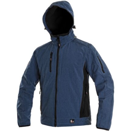 Softshellová bunda DURHAM unisex, modro-čierne