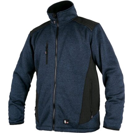 Pletená bunda GARLAND unisex, modro-čierna