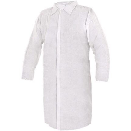 Jednorazový plášť RICK biely XL