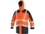 Zateplená reflexná bunda LONDON Hi-Vis 5v1, oranžovo-modrá