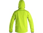 Softshellová bunda DURHAM unisex, žlto-čierna – Obrázok 2