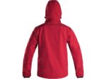 Softshellová bunda DURHAM unisex, červeno-čierna – Obrázok 2