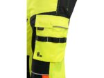Reflexné montérkové nohavice CXS BENSON do pása Hi-Vis, žlté – Obrázok 3