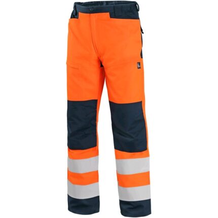 Reflexné nohavice CXS HALIFAX Hi-Vis do pása, oranžová