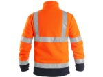 Reflexná fleecová bunda PRESTON Hi-Vis, oranžovo-modrá – Obrázok 2