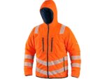 Reflexná obojstranná bunda CXS CHESTER Hi-Vis, oranžovo-modrá