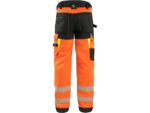 Reflexné montérkové nohavice CXS BENSON do pása Hi-Vis, oranžová – Obrázok 2